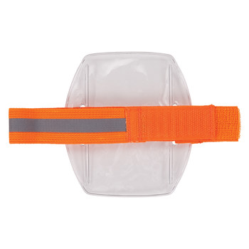 Ergodyne Squids 3386 High-Visibility Orange Retractable Badge Holder - 3 in Width - 4 3/4 in Length - 720476-19951