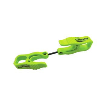 Global Glove Gripster Dual-Ended Utility Clip Z2, Non-Conductive Material, High-Visibility Yellow/Green