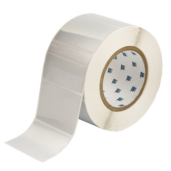Picture of Brady Silver Polyester Thermal Transfer THT-19-435-1 Die-Cut Thermal Transfer Printer Label Roll (Main product image)