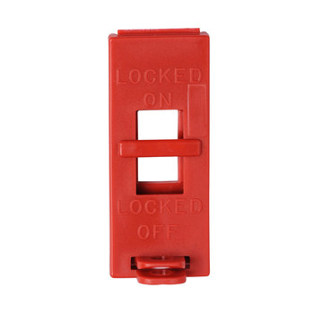 Brady Red Polypropylene Wall Switch Lockout 65696 - 1.42 in Width - 4.6 in Height - 754476-65696