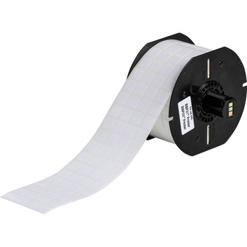 Brady UltraTemp B33-149-718 Die-Cut Printer Label Roll - 0.5 in x 0.5 in - Polyester - White - B-718 - 91080