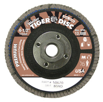 Picture of Weiler Tiger Flap Disc 50670 (Main product image)