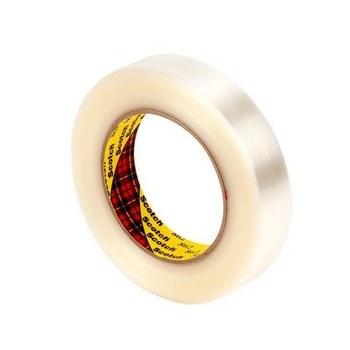 3M Scotch 862 Clear Filament Strapping Tape - 24 mm Width x 55 m Length - 4.6 mil Thick - 88298