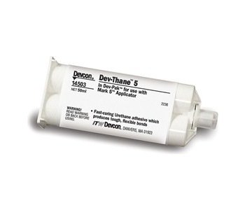 Devcon 2 Ton Clear Two-Part Epoxy Adhesive - Base & Accelerator (B/A) - 50  ml Cartridge - 14260