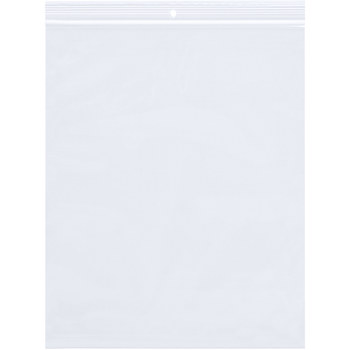 Clear Reclosable Poly Bags w/ Hang Hole - 6 in x 8 in - 4 Mil Thick - 4630