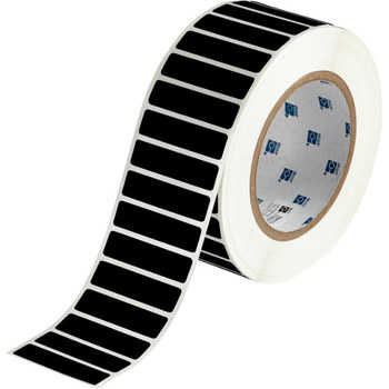 Picture of Brady Black Polyester Thermal Transfer THT-53-8117-3 Die-Cut Thermal Transfer Printer Label Roll (Main product image)
