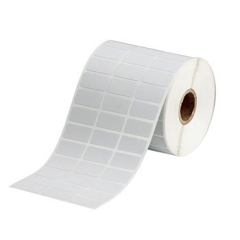 Picture of Brady Silver Polyester Thermal Transfer THT-5-486-5-SC Die-Cut Thermal Transfer Printer Label Roll (Main product image)