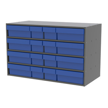 Picture of Akro-Mils AD3517CAST2 Akrodrawers 120 lb Charcoal Gray Powder Coated, Textured Stackable Cabinet (Main product image)