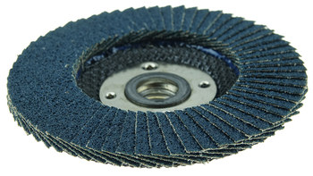 Weiler Wolverine Type 27 Flap Disc 31407 - Zirconium - 4-1/2 in - 36 - Very Coarse