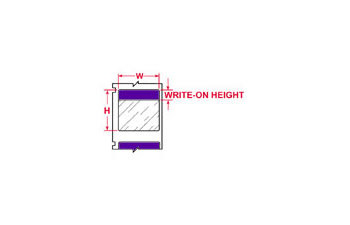 Picture of Brady Clear / Pink Self-Extinguishing, Self-Laminating Vinyl Thermal Transfer WML-717-292-PL Die-Cut Thermal Transfer Printer Label Roll (Main product image)