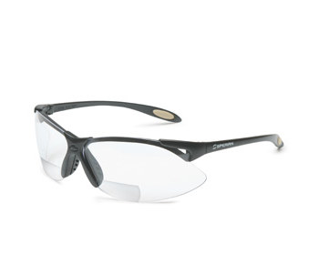 Picture of North A700 TSR Gray Black Polycarbonate Magnifying Reader Safety Glasses (Main product image)