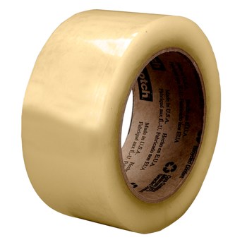 3M Scotch 3071 Clear Box Sealing Tape - 48 mm Width x 100 m Length - 2.1 mil Thick - 64569