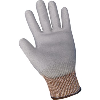 Global Glove Samurai Glove Tuffalene Salt & Pepper Large Tuffalene UHMWPE Cut-Resistant Gloves - ANSI A2 Cut Resistance - Polyurethane Palm Coating - Smooth Finish - PUG-417 LG