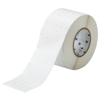 Picture of Brady Clear / White Self-Extinguishing, Self-Laminating Vinyl Thermal Transfer THT-8-427-10 Die-Cut Thermal Transfer Printer Label Roll (Main product image)