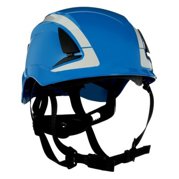 3M SecureFit Safety Helmet X5003X-ANSI Blue-Unvented-Reflective