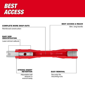 Milwaukee 48-22-7100 Faucet Change-Out Wrench - 13.8 in