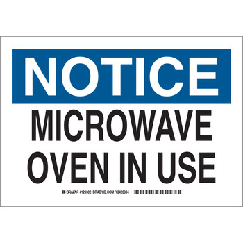 Picture of Brady B-401 Polystyrene Rectangle White English Radiation Hazard Sign part number 129304 (Main product image)