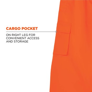 Ergodyne Glowear Rain Pants 8915 24414 - Size Large - High-Visibility Orange