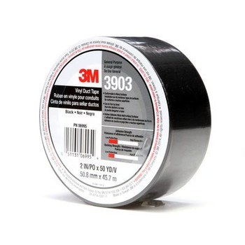 3M 3903 Duct Tape 06995, 2 in x 50 yd, Black | RSHughes.com
