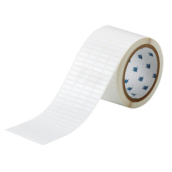 Picture of Brady White Polyester Thermal Transfer THT-14-473-10 Die-Cut Thermal Transfer Printer Label Roll (Main product image)