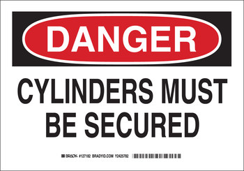 Picture of Brady B-401 Polystyrene Rectangle White English Chemical Storage Sign part number 126184 (Main product image)