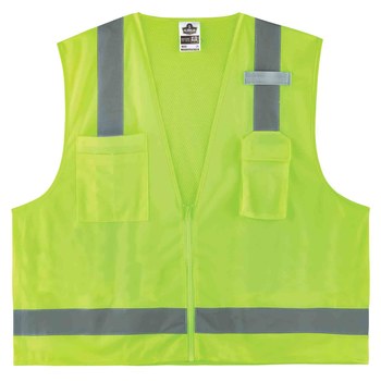 Ergodyne Glowear High-Visibility Vest 8249Z 24025 - Size Large/XL - High-Visibility Lime