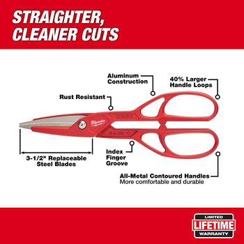 Milwaukee 48-22-4006 Lightweight Tinner, Steel, 13 in | RSHughes.com