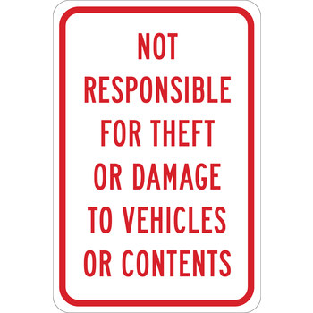 Picture of Brady B-401 High Impact Polystyrene Rectangle White English Parking Security Sign part number 124504 (Main product image)