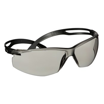 Picture of 3M SecureFit 500 Series SF507AF-BLK Grey I/O Clear Universal Polycarbonate Safety Glasses (Main product image)