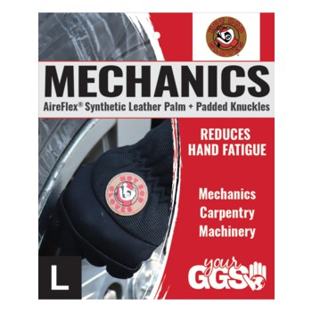Global Glove Hot Rod HR3200 Black Large Synthetic Leather Work Gloves - HR3200/LG
