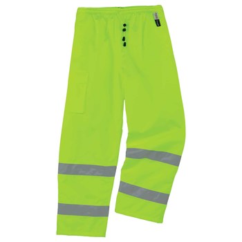 Ergodyne Glowear High-Visibility Pants 8925 24454 - Size Large - High-Visibility Lime
