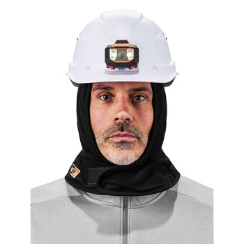 Ergodyne N-Ferno 6882 Black Banox FR3 Cotton Cold Weather Head Liner - 720476-16882