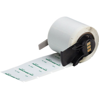 Picture of Brady MetaLabel Green on Gray Polyester Thermal Transfer M6-30-428-CALI Metalized Printer Labels (Main product image)