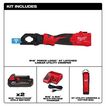 Milwaukee M18 FORCE LOGIC 2979-22 Latched Linear Crimper - 60110