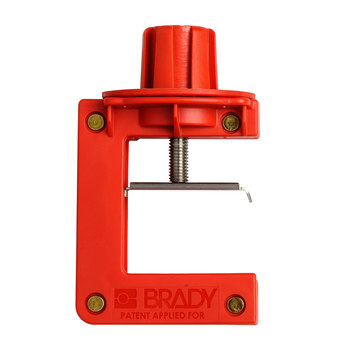Picture of Brady Red Nylon Butterfly Valve Lockout (Main product image)