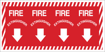 Picture of Brady B-302 Polyester Red English Fire Equipment Sign part number 90369 (Main product image)