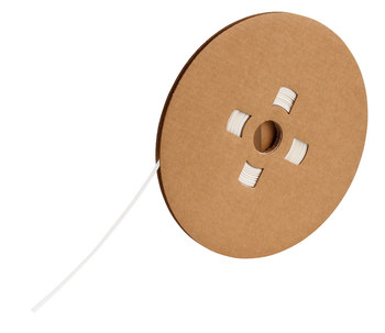 Picture of Brady Permasleeve White Polyolefin Thermal Transfer PS-C-125-WT-J Continuous Thermal Transfer Printer Heat-Shrink Tubing (Main product image)
