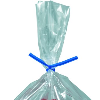Blue Plastic Twist Ties - 0.1875 in x 12 in - 6850