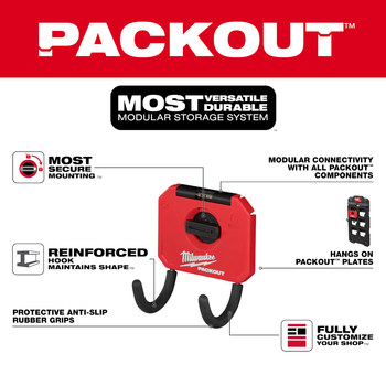 Milwaukee PACKOUT Curved Hook Hanger 48-22-8335 - Polymer/Steel