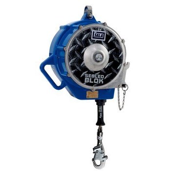 Picture of DBI-SALA Sealed-Blok Blue Stainless Steel Self-Retracting Lifeline (Main product image)