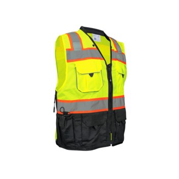 Global Glove FrogWear High-Visibility Vest GLO-099/LG - Size Large - Lime - GLO-099 LG