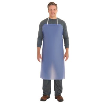 Picture of Ansell CPP 56-009 Blue Vinyl Chemical-Resistant Apron (Main product image)