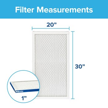 3M Filtrete Premium Allergen & Home Pollutants 20 in x 30 in x 1 in EA22-4 MERV 13, 2200 MPR Air Filter - 90130