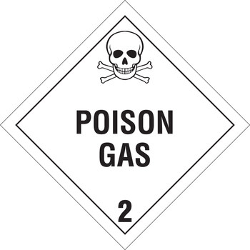 Picture of Brady B-101 Polycoated Tagstock Square White English Truck Placards Sign part number 60428 (Main product image)