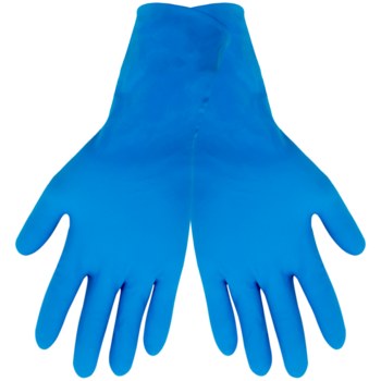Picture of Global Glove X-Tra 605PF Black/Blue Large Nitrile Powder Free Disposable Gloves (Main product image)