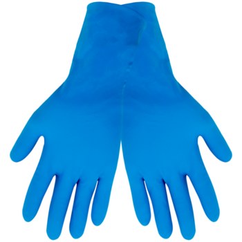 Picture of Global Glove X-Tra 605PF Black/Blue Large Nitrile Powder Free Disposable Gloves (Main product image)