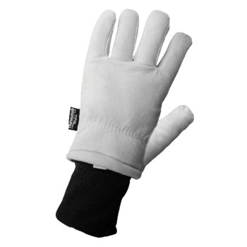 Global Glove 2800GDC White XL Split Goatskin Cold Condition Gloves - Thinsulate Insulation - 2800GDC/XL