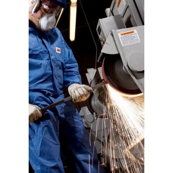 3M Disposable General Purpose & Work Coveralls 49801 - Size Large - Blue