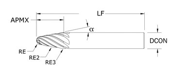 Kyocera SGS Spiral 67B Micro Drill 45705 - Carbide - 6 Flute