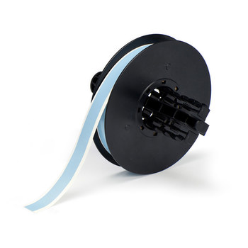 Picture of Brady Sky Blue Indoor / Outdoor Polyester Thermal Transfer B30C-500-569-SB Continuous Thermal Transfer Printer Label Roll (Main product image)